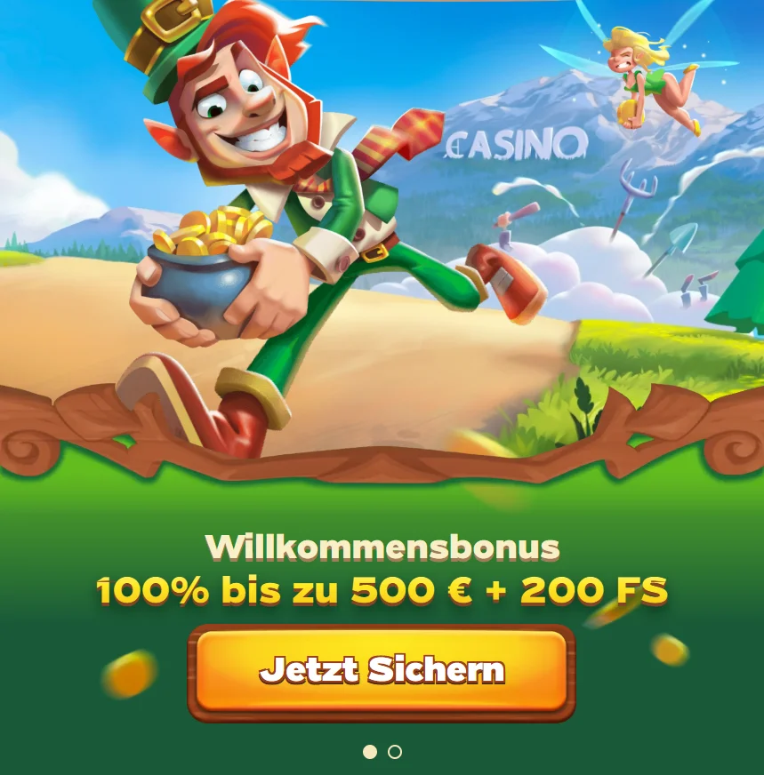 Green Luck Casino Banner Mobile