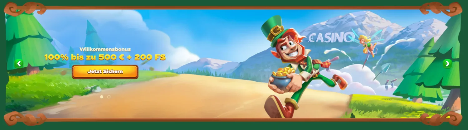 Green Luck Casino Banner