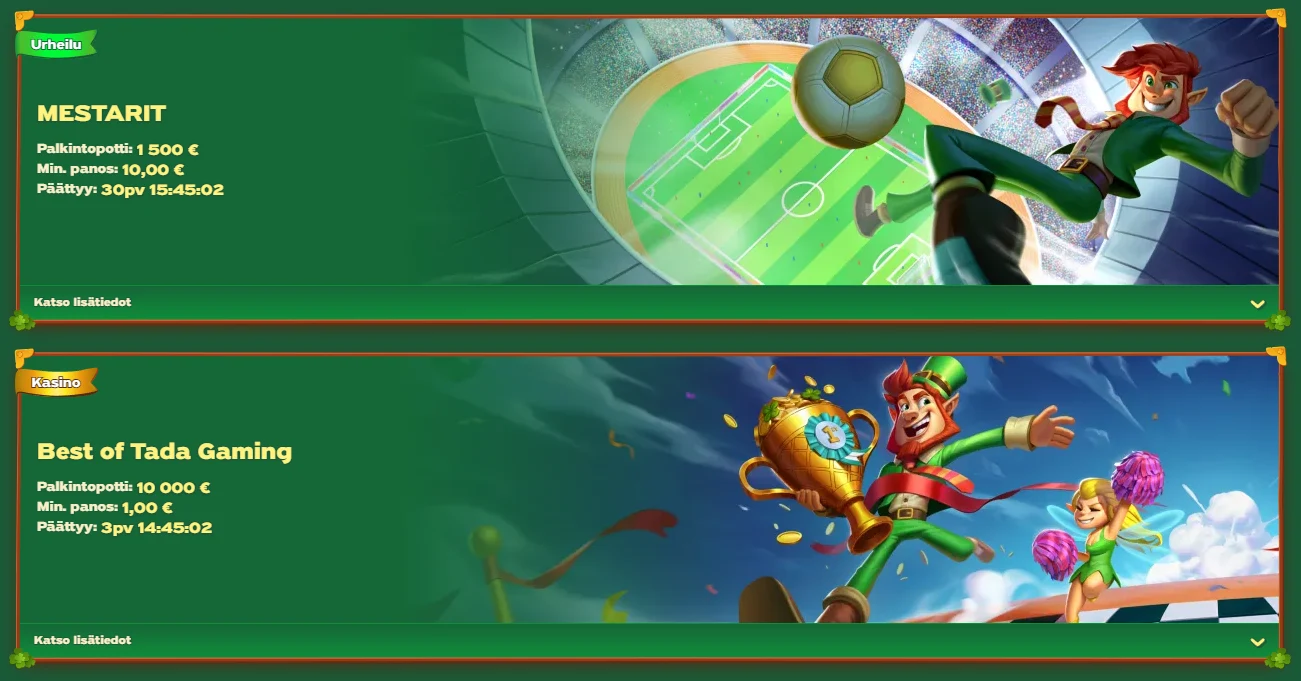 GreenLuck Sport-Willkommensbonus mit Sportwetten und Bonusangebot